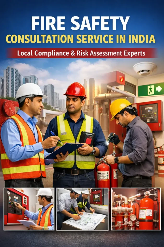 Fire safety consultation service in India with on-site fire risk assessment and compliance evaluation